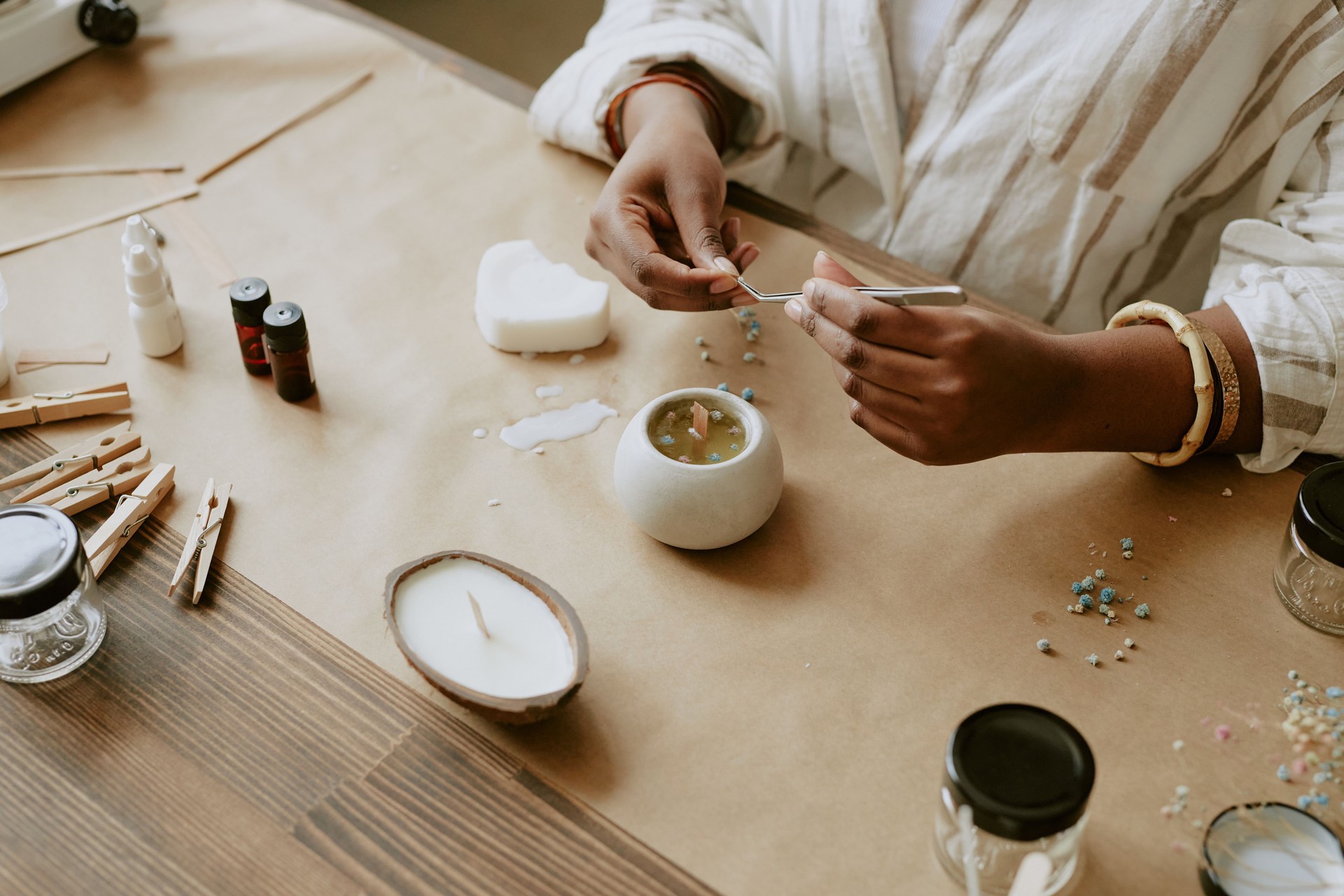 Creating Handcrafted Candles with Natural Ingredients